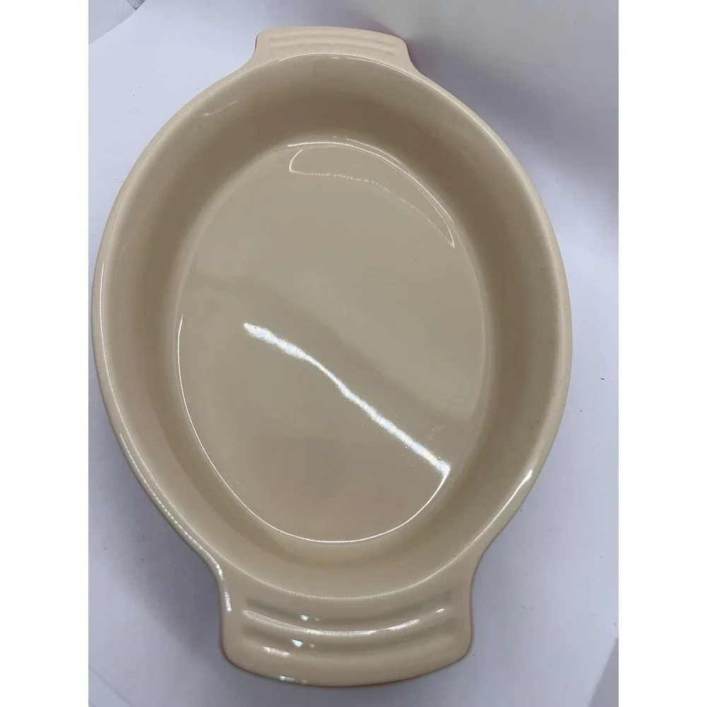 Le Creuset Oval Stoneware Baker Cerise Red‎ Casserole Baking Dish 11”